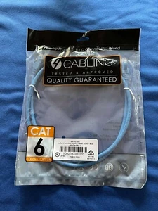 1 METRE CAT6 - ETHERNET CABLE - BLUE - RJ45 - Bild 1 von 3
