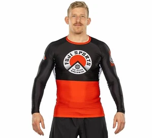 Fuji Heritage MMA BJJ Jiu Jitsu LongSleeve Long Sleeve LS Rashguard - Black - Picture 1 of 10