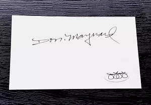 DON MAYNARD HOF NEW YORK JETS WR AUTOGRAPHED SIGNED INDEX CARD 3X5 JSA STICKER - Picture 1 of 1
