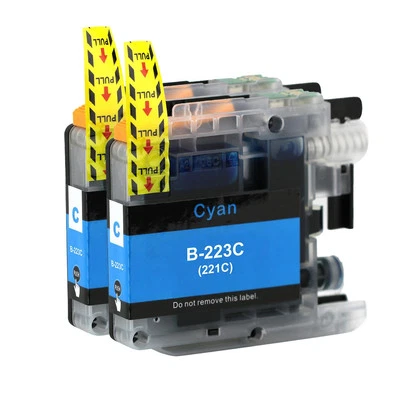 2 Tintenpatronen Cyan für Brother DCP-J562DW, MFC-J480DW, MFC-J5720DW - Bild 1 von 4