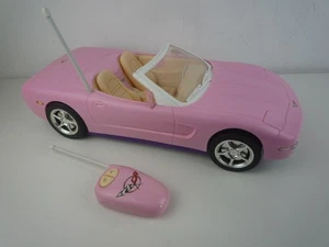VINTAGE 2001 MATTEL BARBIE FERNBEDIENUNG HELLROSA CORVETTE MIT FERNBEDIENUNG FUNKTIONIERT - Bild 1 von 13