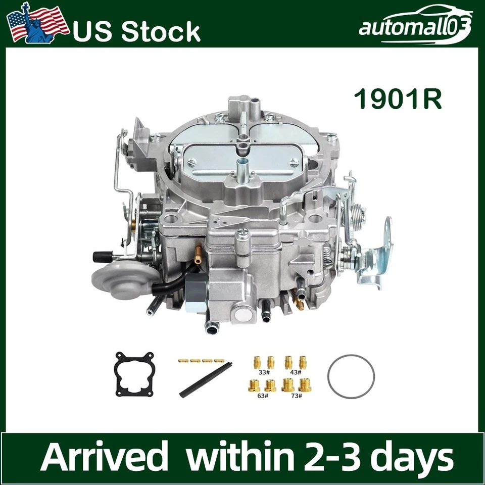 Rochester Carburetor 4 Barrel for Chevy 350 396 427 750CFM Manual Choke 1901R Foto 1 de 4