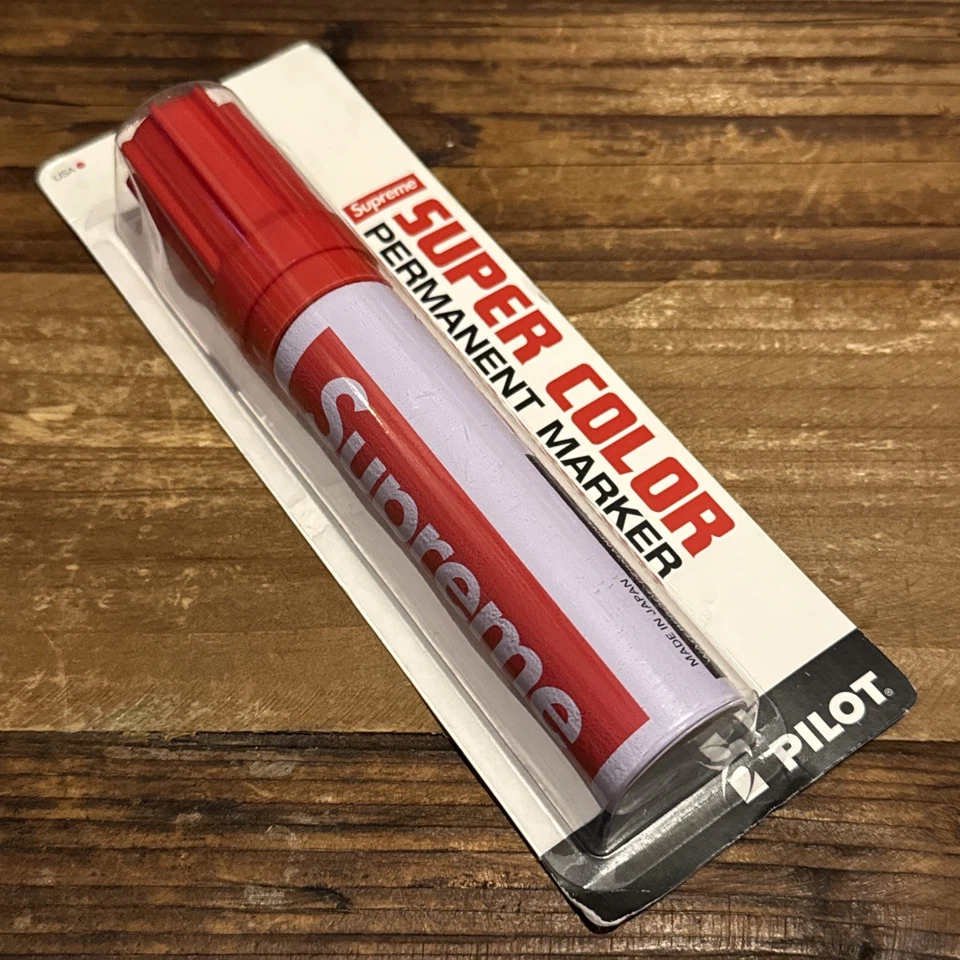 NUEVO MARCADOR PERMANENTE SUPREME PILOT ROJO SUPER COLOR Nuevo-Sellado Foto 1 de 4