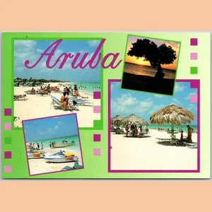 Postcard Aruba Beach Scenes Tourism Van Leer's - Picture 1 of 4