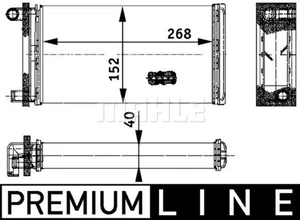 MAHLE Premium Line Interior Heater Core AH121000P for MB G-CL. etc - Picture 1 of 4