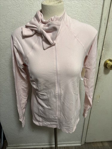 Giacca donna Kate Spade X Beyond Yoga Activewear rosa fiocco taglia S tempo libero