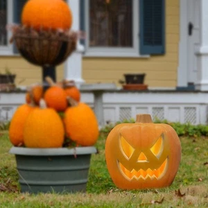 21Inch Jack O Lanterns Waterproof Light Up Pumpkins - Halloween Pumpkin Lante... - Picture 1 of 8