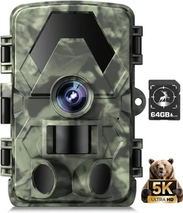 Dargahou Wildlife trail Camera 5K 60MP with 115ft 150 Wide-Angle, 0.05s HH - Picture 1 of 7
