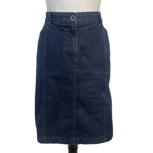 Vintage L.L. Bean Rock Gr. 12 Denim Jeans klassische Passform Knie A-Linie Stretch Freizeit - Bild 1 von 8