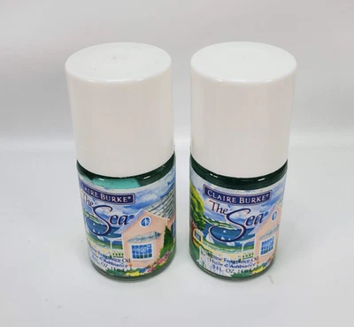 Lote 2x 1995 Claire Burke Tsumura The Sea Home óleo perfumado 0,5 fl oz novo - Imagem 1 de 2