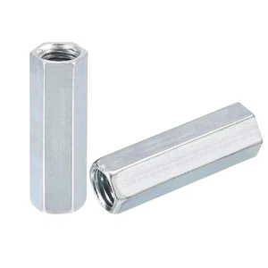 Tuercas de acoplamiento 5 piezas 25 piezas M12x19x50 mm Tuercas de acoplamiento Acero al carbono galvanizado HEX - Imagen 1 de 5
