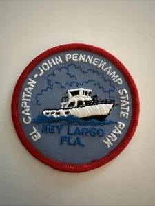 El Capitan John Pennekamp State Park Patch  Key Largo Florida Souvenir - Picture 1 of 4