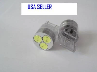 1 par de bombillas led de alta potencia T20 7440 3W intermitente blanco inverso  Foto 1 de 2