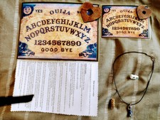 Ouija Board And Planchette With Full Instructions Hand Crafted plus travel size 