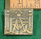 Vintage Masonic Masons Cast Metal Paperweight
