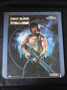 First Blood Rambo CED Video Disc 1982 Movie Action Adventure Sylvester Stallone - Picture 1 of 3