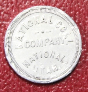National Utah National Coal Company gut für 5c Waren Aluminium 21mm Medaille - Bild 1 von 2