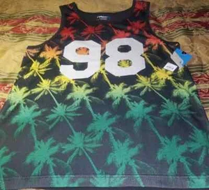 Men NWT multi color sleeveless seakter's shirt by Tony Hawk size L - Picture 1 of 5
