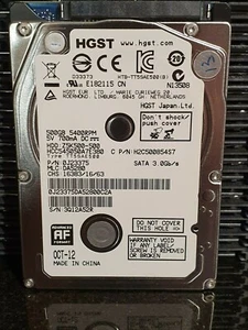 Hitachi HTS545050A7E380 500GB,Internal,5400 RPM,6.35 cm (2.5") (0J11285)... - Afbeelding 1 van 4