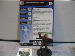 =Star Wars Miniatures CHAMPIONS OF THE FORCE Jedi Weapon Master 28/60 w card = - Picture 1 of 1