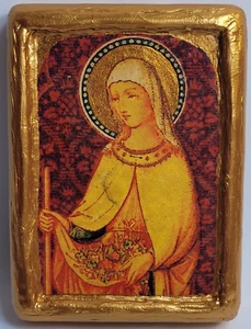 Saint Germaine Santa Germana Catholic Anglican & Orthodox Icon - Picture 1 of 8