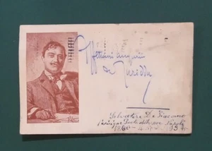 1924 - Salvatore Di Giacomo - Cartolina con firma autografa (Turiddu) - Picture 1 of 2