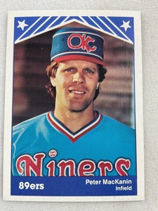 1983 Oklahoma City 89ers-TCMA Minor League Baseball Card#12-Peter MacKanin