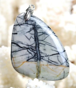 Jaspis Picasso 57 Karat - Anhänger Cabochon Stein Natürliche - USA AH34 - Bild 1 von 2