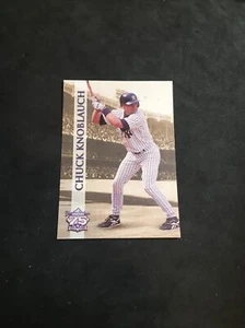 1998 Yankee Stadium 75 Year Anniversary Team Issue #11 CHUCK KNOBLAUCH MINT RARE - Picture 1 of 2