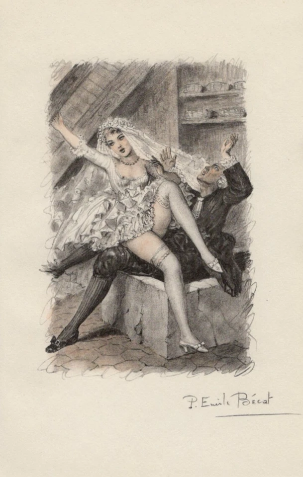 Érotique Graphique 27 Nu Paul Emile Becat Érotique Vintage Lithographie De 1959 - Photo 1/1