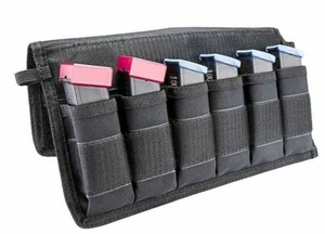 VISM Pistol Magazine Tote 6-Slot for .45 Magazine Tactical MOLLE Pouch BLK - Picture 1 of 4