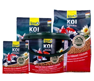 TETRA POND KOI FISH FOOD STICKS 4L 7L HEALTH COLOUR FLOATING CLEAR WATER GARDEN - Picture 1 of 7