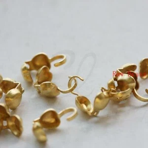 60 piezas de latón crudo base de latón almeja corazón de la punta de la cuenta - 4 mm (1847C-I-447) - Imagen 1 de 2