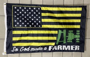 Agriculture Flag FREE SHIP So God Made A Farmer Republican John Deere Sign 3x5’ - Picture 1 of 1