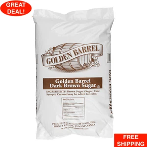 50 lb. Golden Barrel Dark Brown Sugar Kosher Brown For Baked Goods & Cooking - Picture 1 of 12