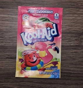1x Kool Aid Pink Swimmingo Unopened Packet 2014 Revival Rare - Watermelon Cherry - Picture 1 of 2