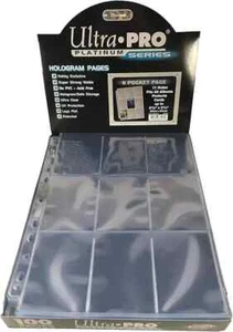 Ultra PRO - 9 Pocket Trading Card Pages - Platinum Series 10/25/50/ 100 Pages - Picture 1 of 3