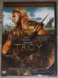 Troy Brand New 2004 2-Disc DVD Widescreen Edition Film Brad Pitt Orlando Bloom - Picture 1 of 4