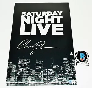 CHEVY CHASE SIGNED SATURDAY NIGHT LIVE 12x18 SHOW POSTER BECKETT COA SNL HOST - Picture 1 of 3