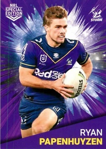 2021 MELBOURNE STORM NRL Card RYAN PAPENHUYZEN Rivalry Special Edition - Picture 1 of 2