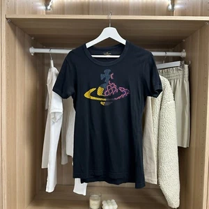 Vivienne Westwood Womens Anglomania T-Shirt Size S Black Heritage Orb Graphic - Picture 1 of 7