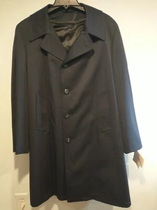 Vintage JC Penney The Triple Thread All Weather Herren 44 Navy Trenchcoat Jacke - Bild 1 von 12