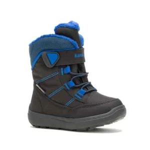 Kamik Stance 2 Toddler US 8 Black Blue Mid-Calf Waterproof Winter Boot KHD599 - Picture 1 of 10
