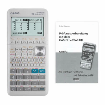 Taschenrechner Casio FX-9860 G III im SET mit Arbeitsbuch für wertvollen Tipps - Bild 1 von 3