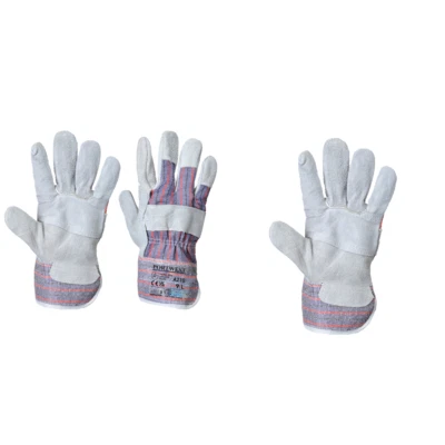 Portwest Canadian Rigger Glove A210 - Comfort Ventilation Workwear Cotton Glove - Image 1 of 4