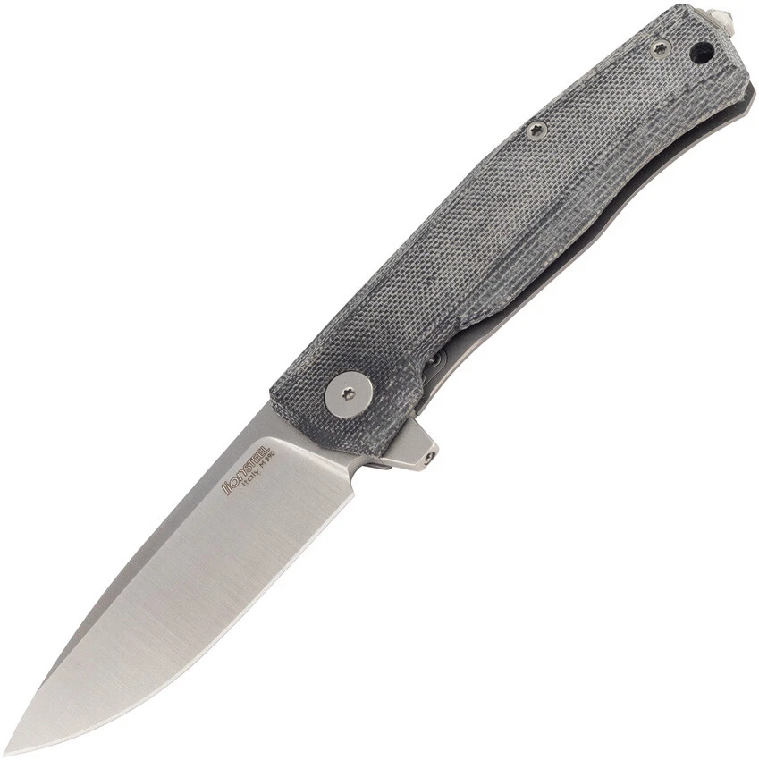 LionSTEEL Myto Framelock Black Micarta/Titanium Folding M390 Knife TMT01CVB - Image 1 of 1