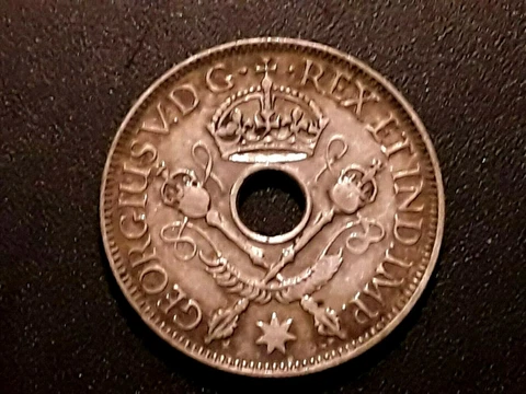 1936 Territory Of New Guinea George V One Shilling- Rex et Ind Imp Cover
