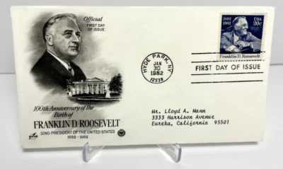 US FDC 1982 Franklin D. Roosevelt 32nd President Of The United States - Image 1 of 2