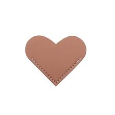 10PCS PU Leather Heart Bookmark Corner Page Book Markers Gift for Reading Lovers