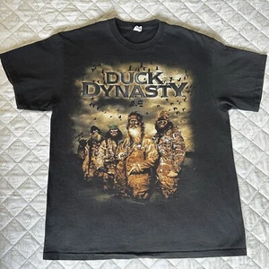 T-Shirt Ente Dynasty Herren Größe L schwarz echte Männer Baumwolle Grafik T-Shirt - Bild 1 von 6